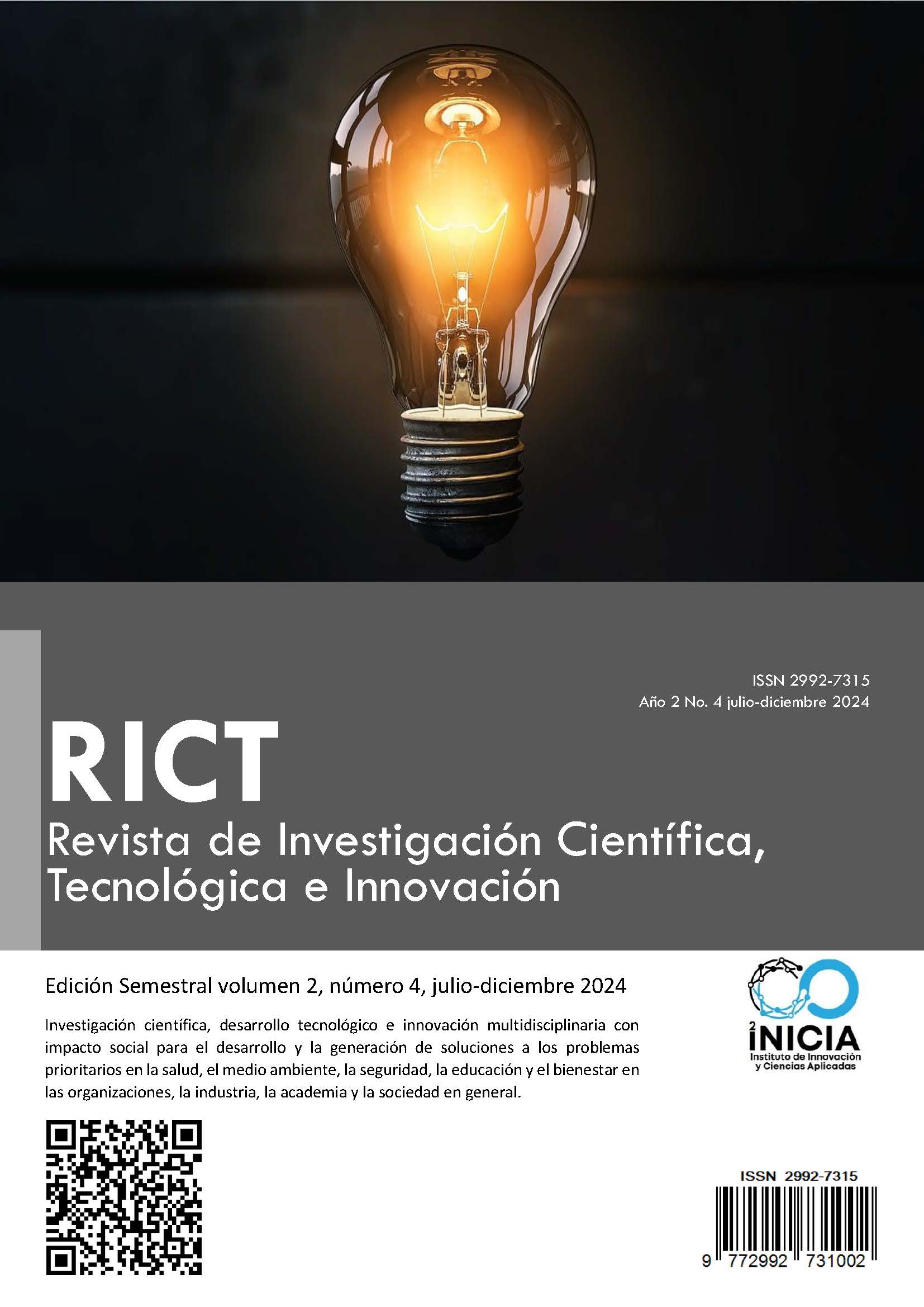                     Ver Vol. 2 Núm. 4 (2024): Edición Regular para la Investigación Científica, el Desarrollo Tecnológico y la Innovación
                